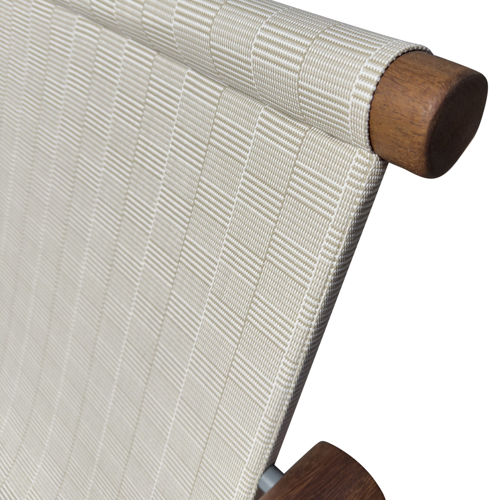 Hashi Schaukelstuhl, Stoff Jacquard Accardi Beige, 82x86x77cm