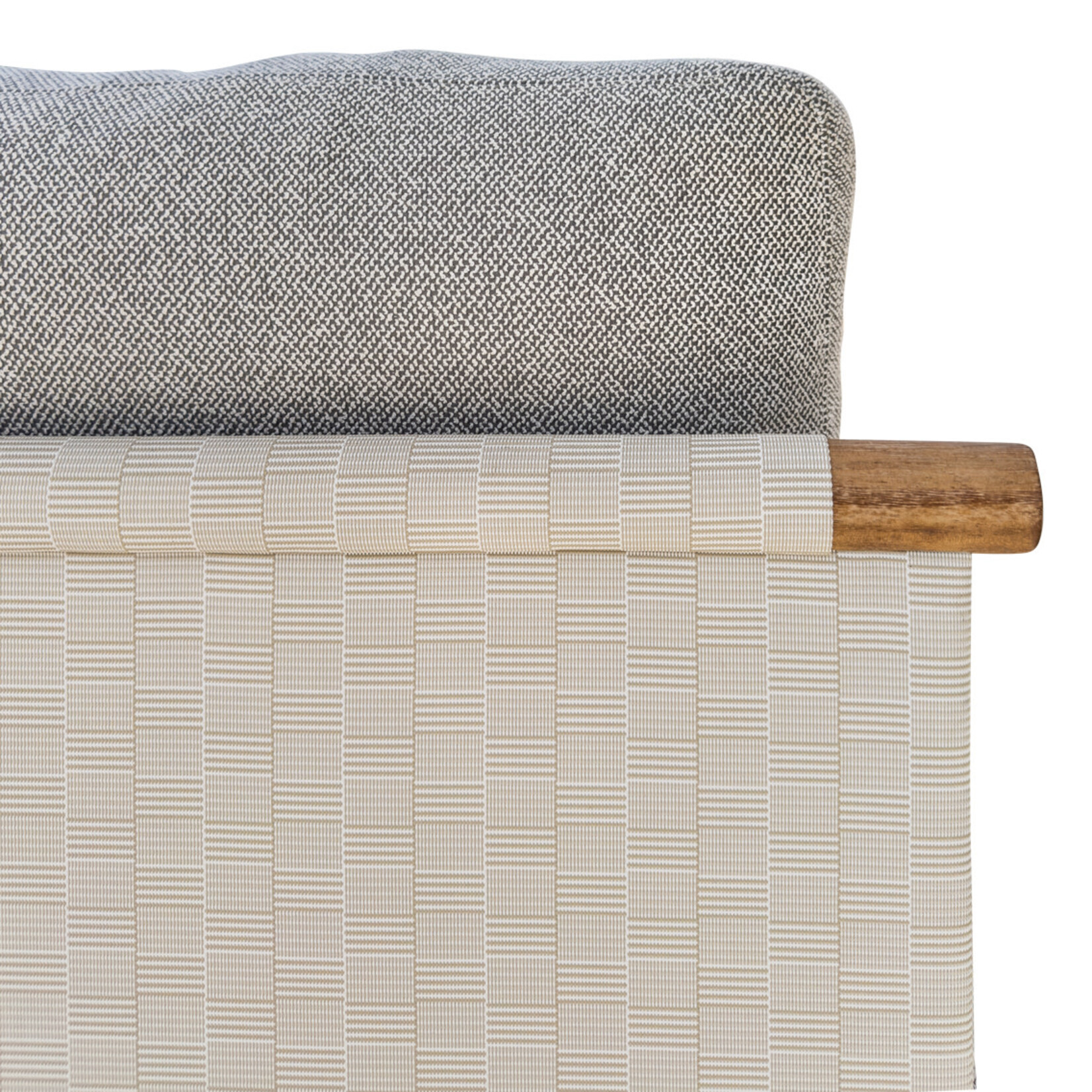 Hashi Sofa, Mittelmodul, Stoff Jacquard Accardi Beige, 85x90x63cm