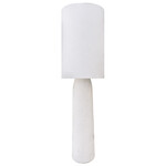 Stehlampe Pappmaché weiss, 35x35xH117cm