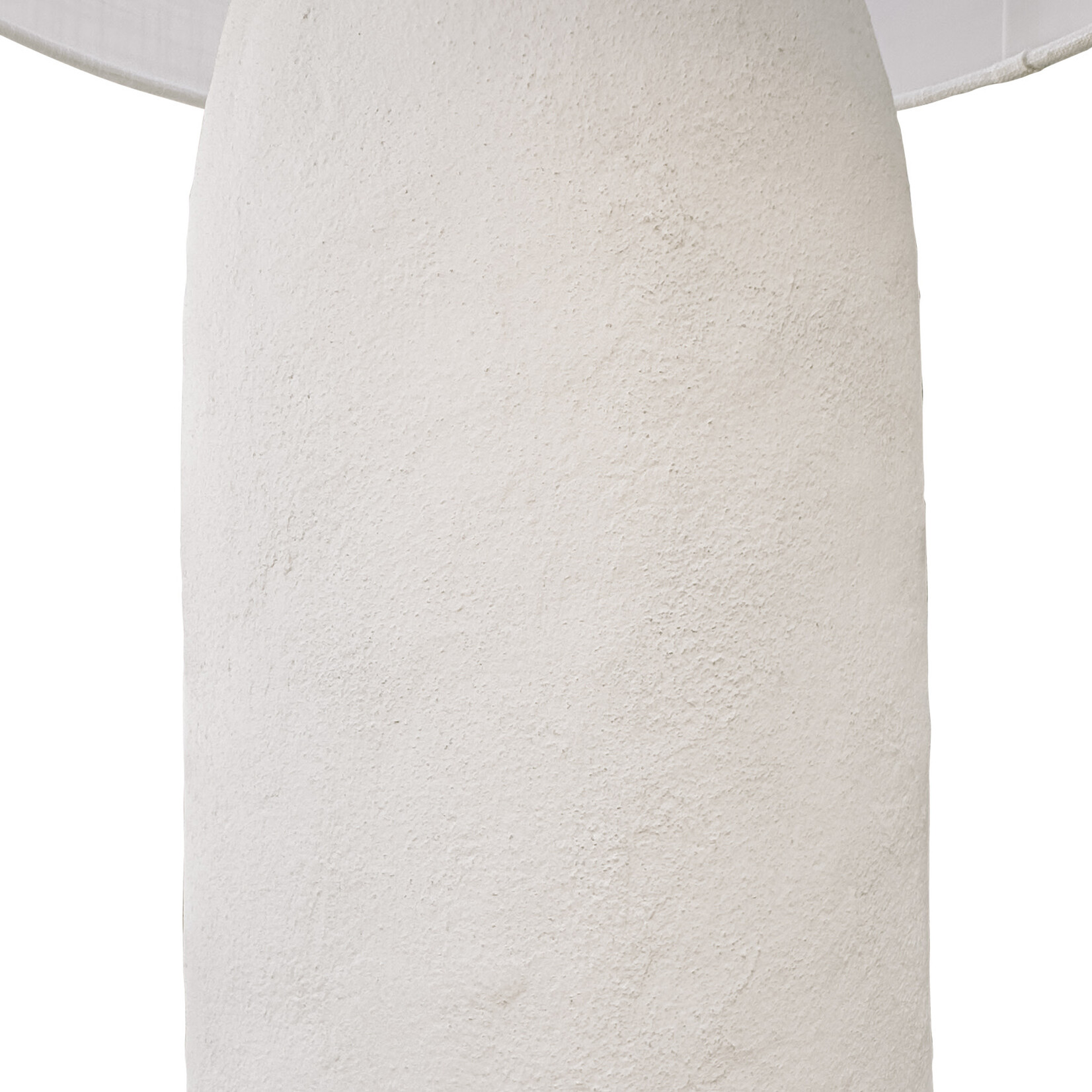Stehlampe Pappmaché weiss, 35x35xH117cm