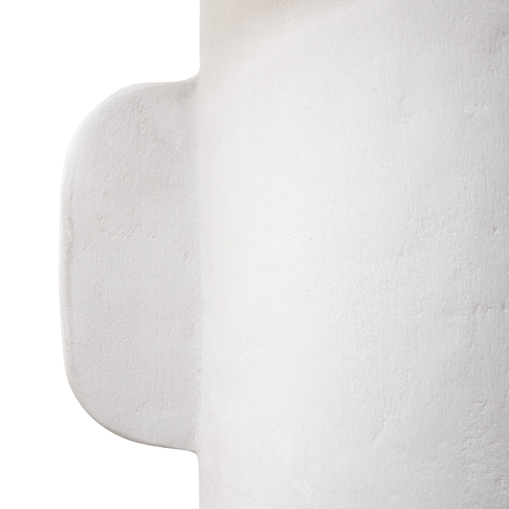 Earth Tischlampe Pappmaché M weiss, 36x23xH54cm