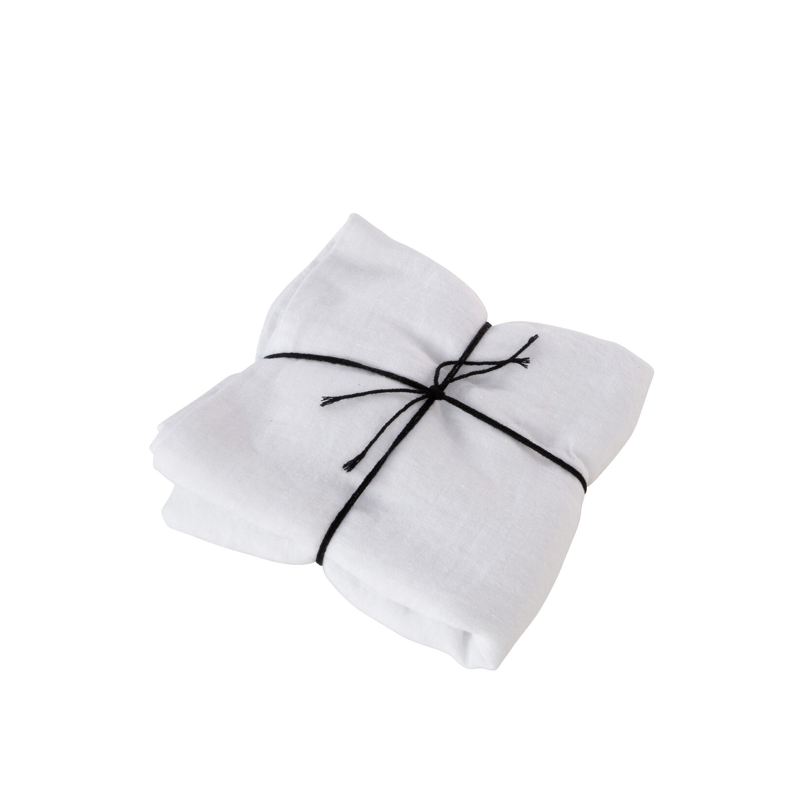 Biloxi Kissenbezug aus Leinen, 65x65cm, White