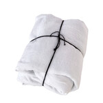 Biloxi Fixleintuch aus Leinen, 180x200x20cm, White