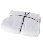 Biloxi Fixleintuch aus Leinen, 200x200x20cm, White