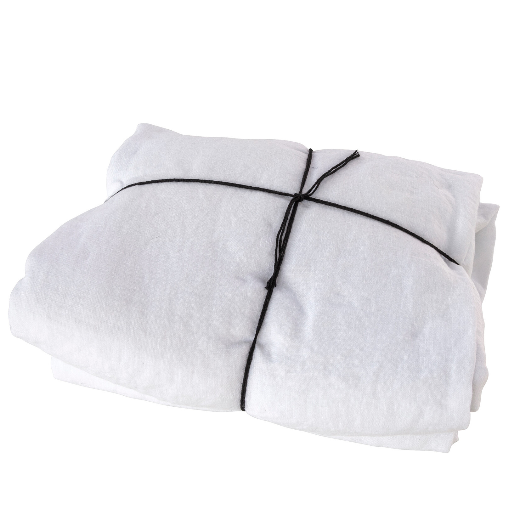 Biloxi Fixleintuch aus Leinen, 200x200x20cm, White