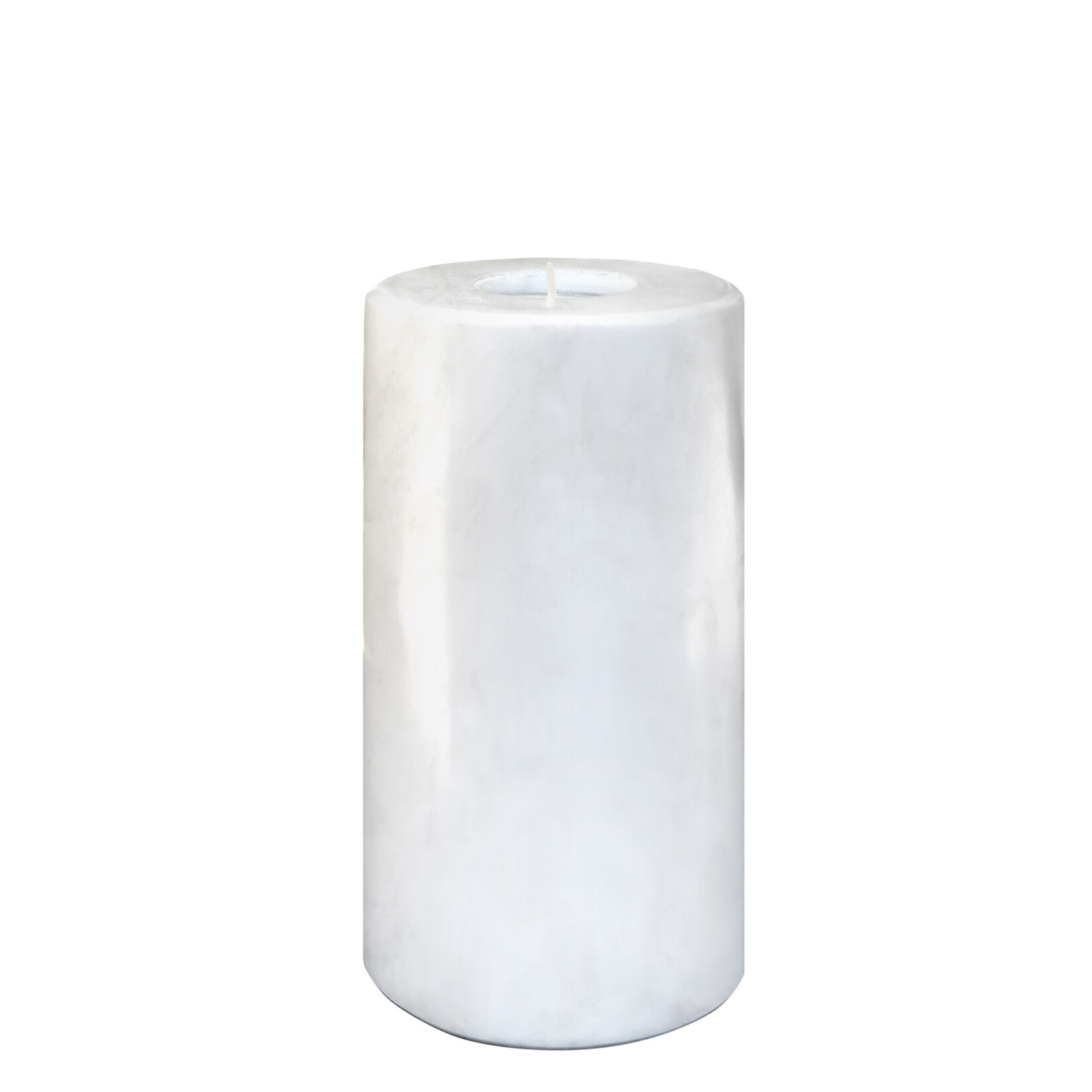 Marmor Teelichthalter weiss, D10xH18cm