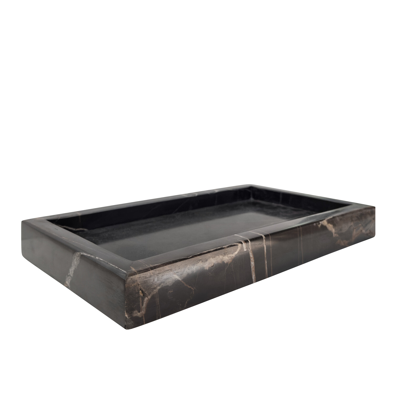 Marmor Tablett schwarz, 35x20cm