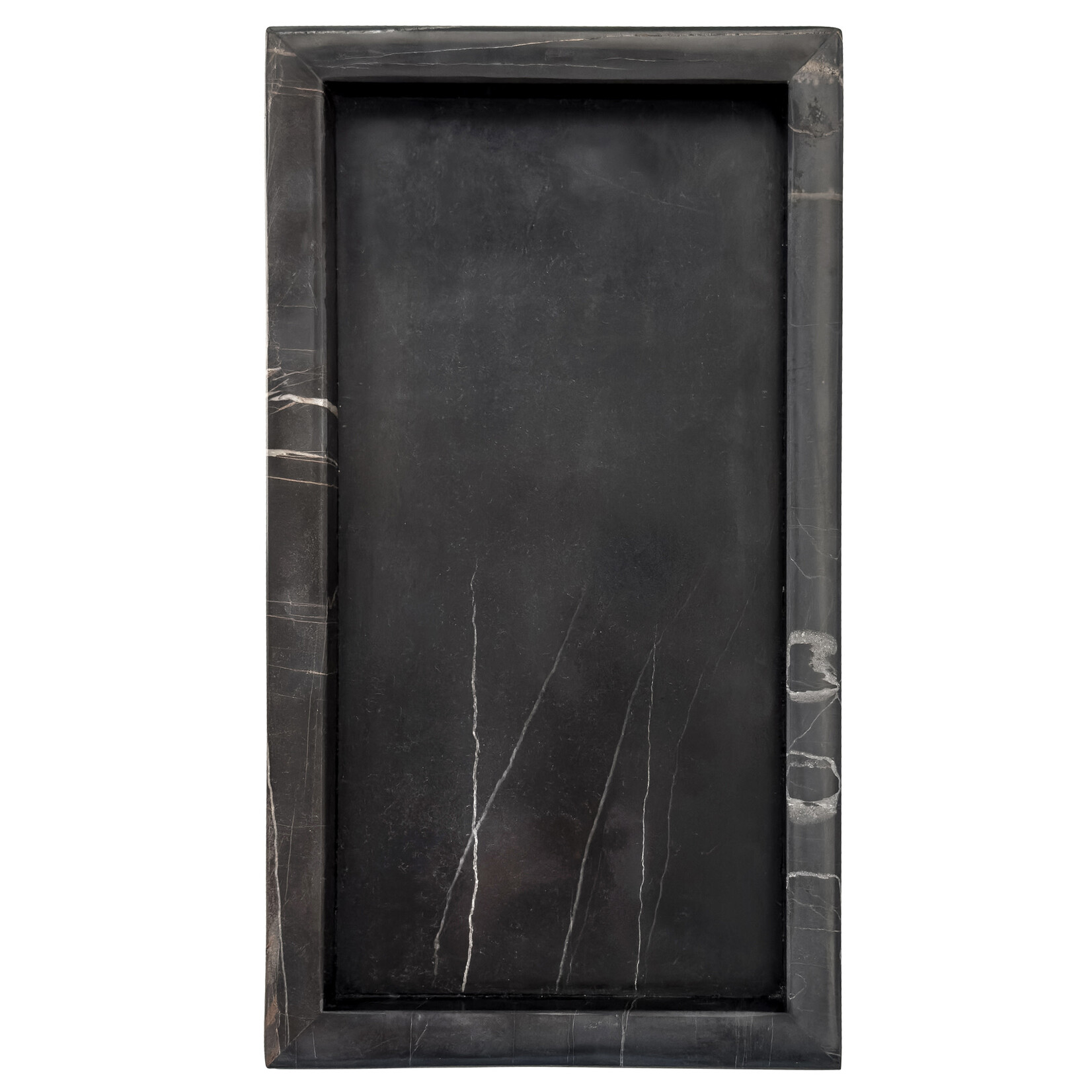 Marmor Tablett schwarz, 35x20cm