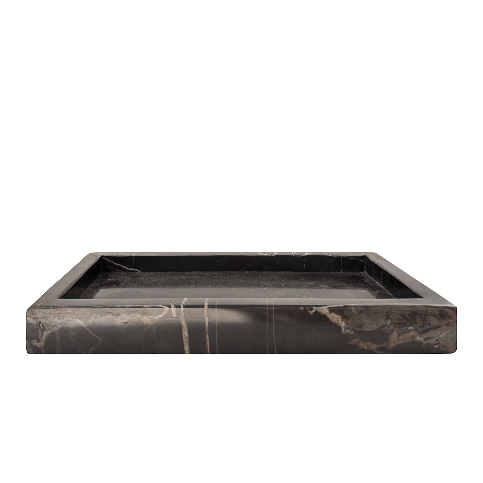 Marmor Tablett schwarz, 35x20cm