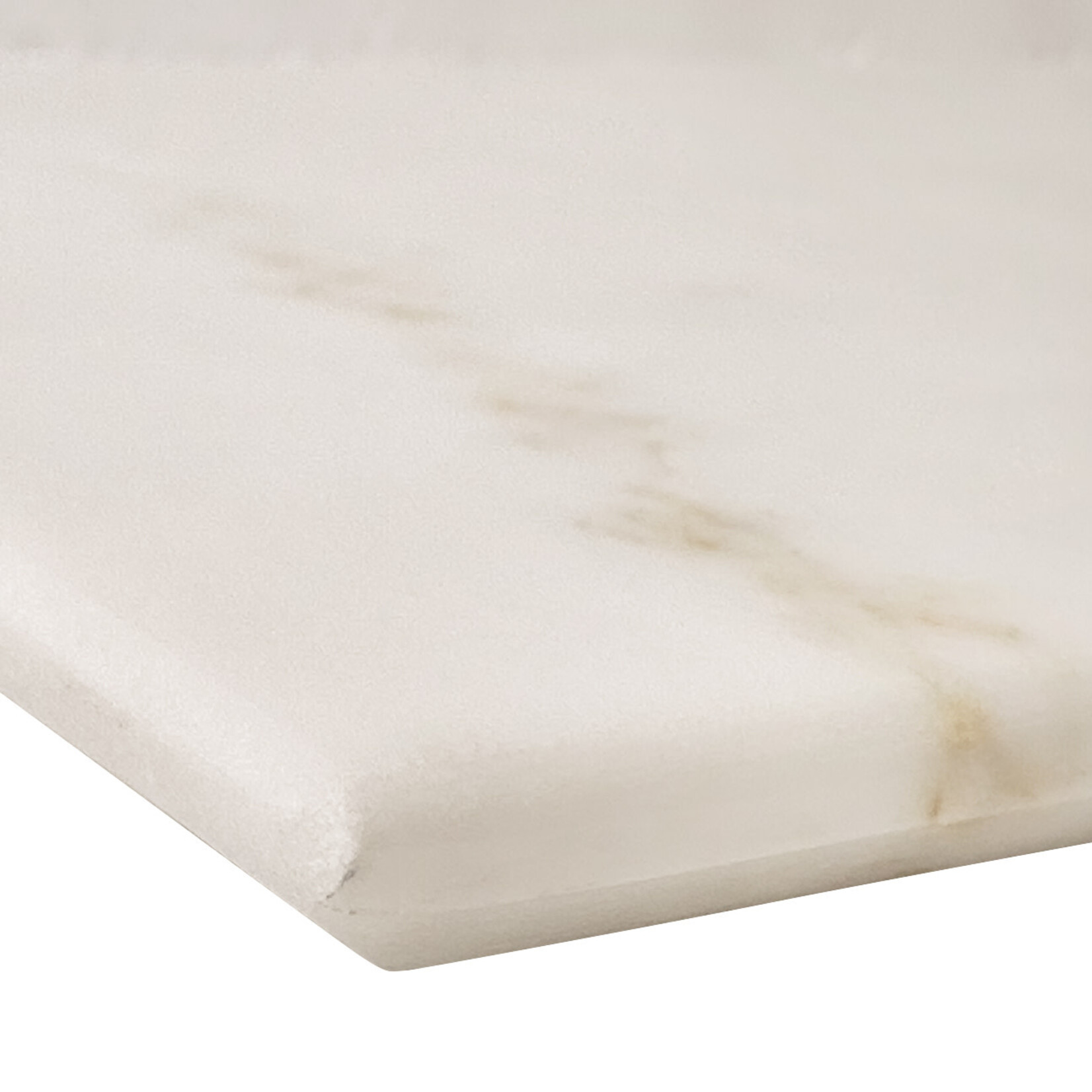 Marmor Tablett flach, weiss, 30x15cm