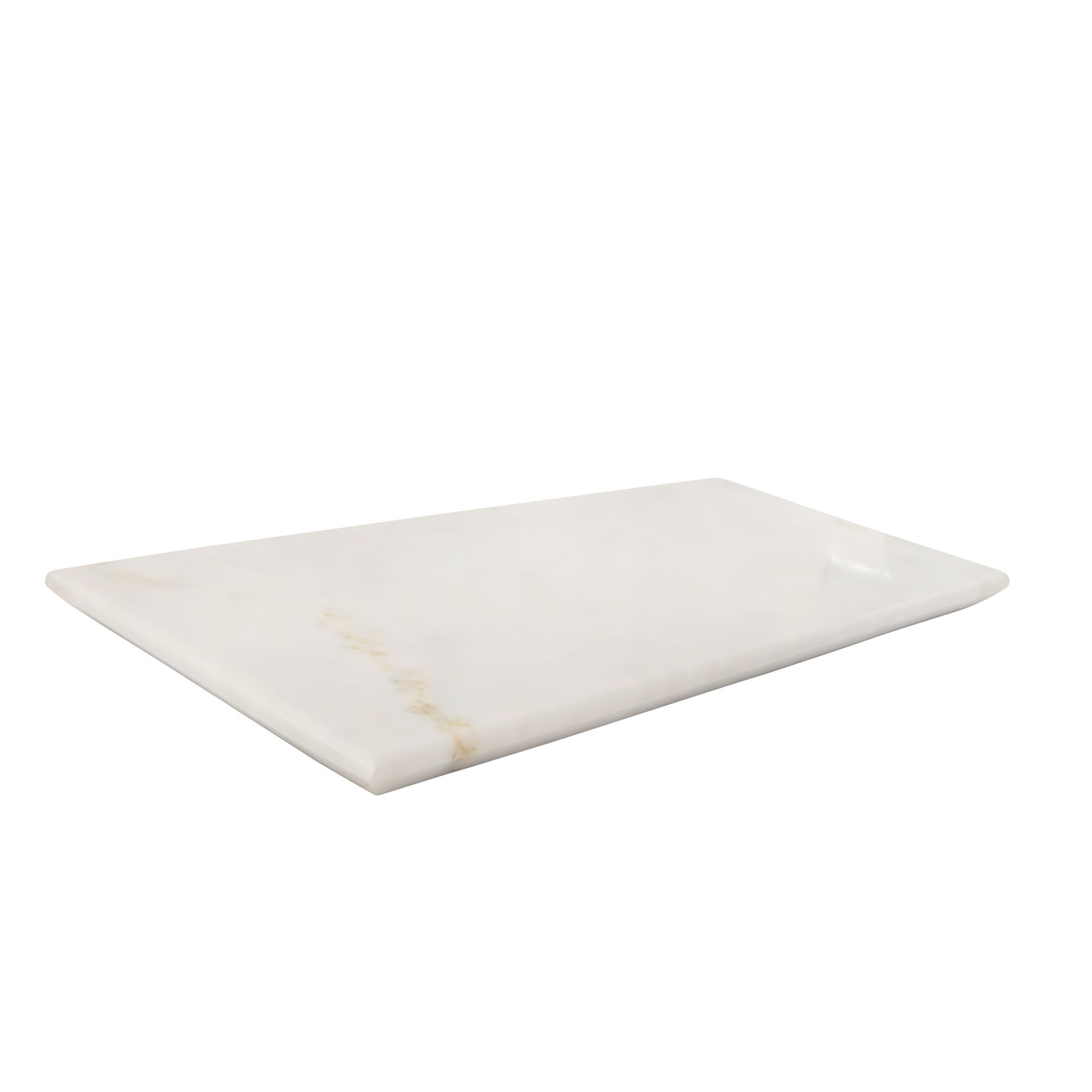 Marmor Tablett flach, weiss, 30x15cm