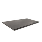 Marmor Tablett flach, schwarz, 30x15cm