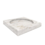 Aschenbecher Marmor weiss, 20x20cm