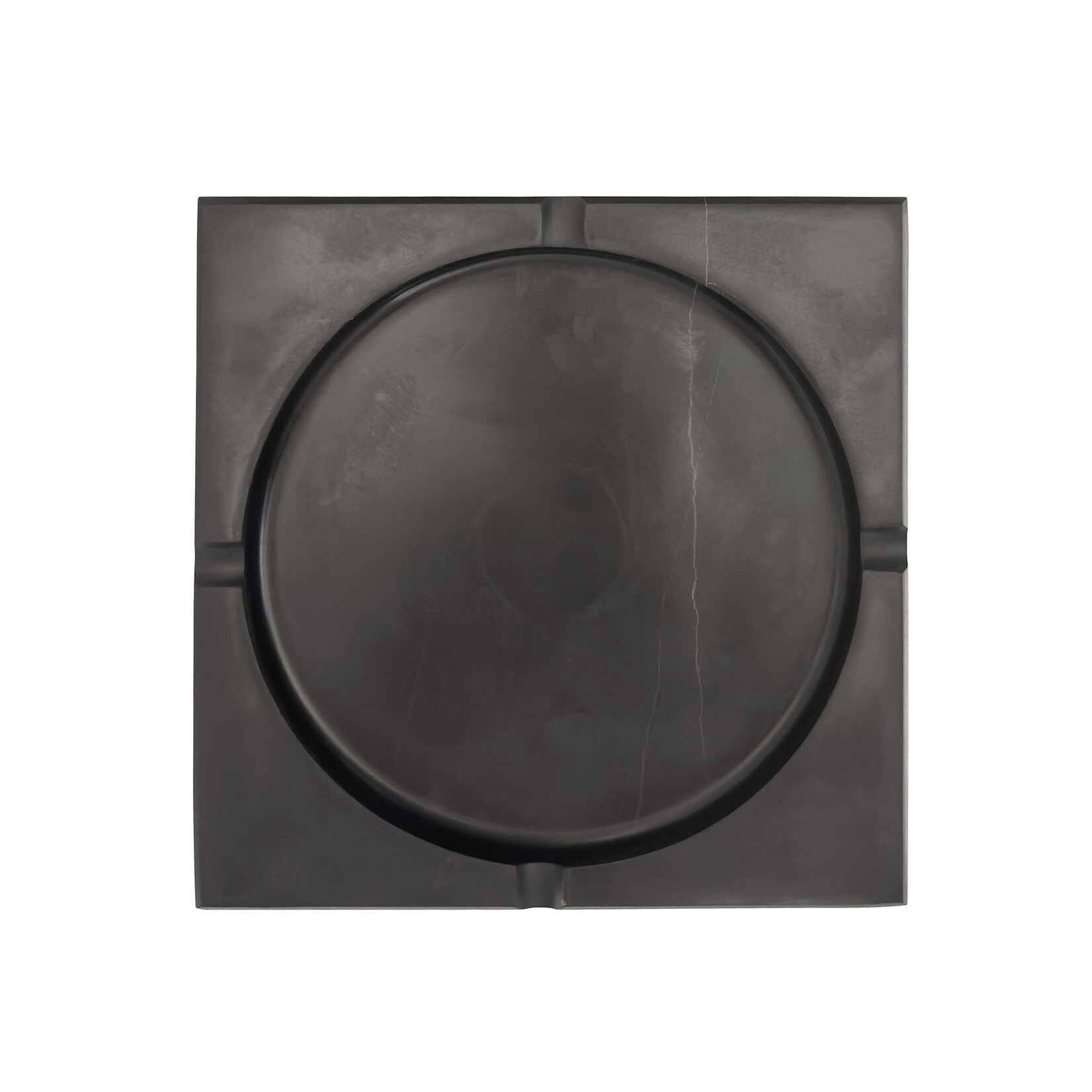 Aschenbecher Marmor schwarz, 20x20cm