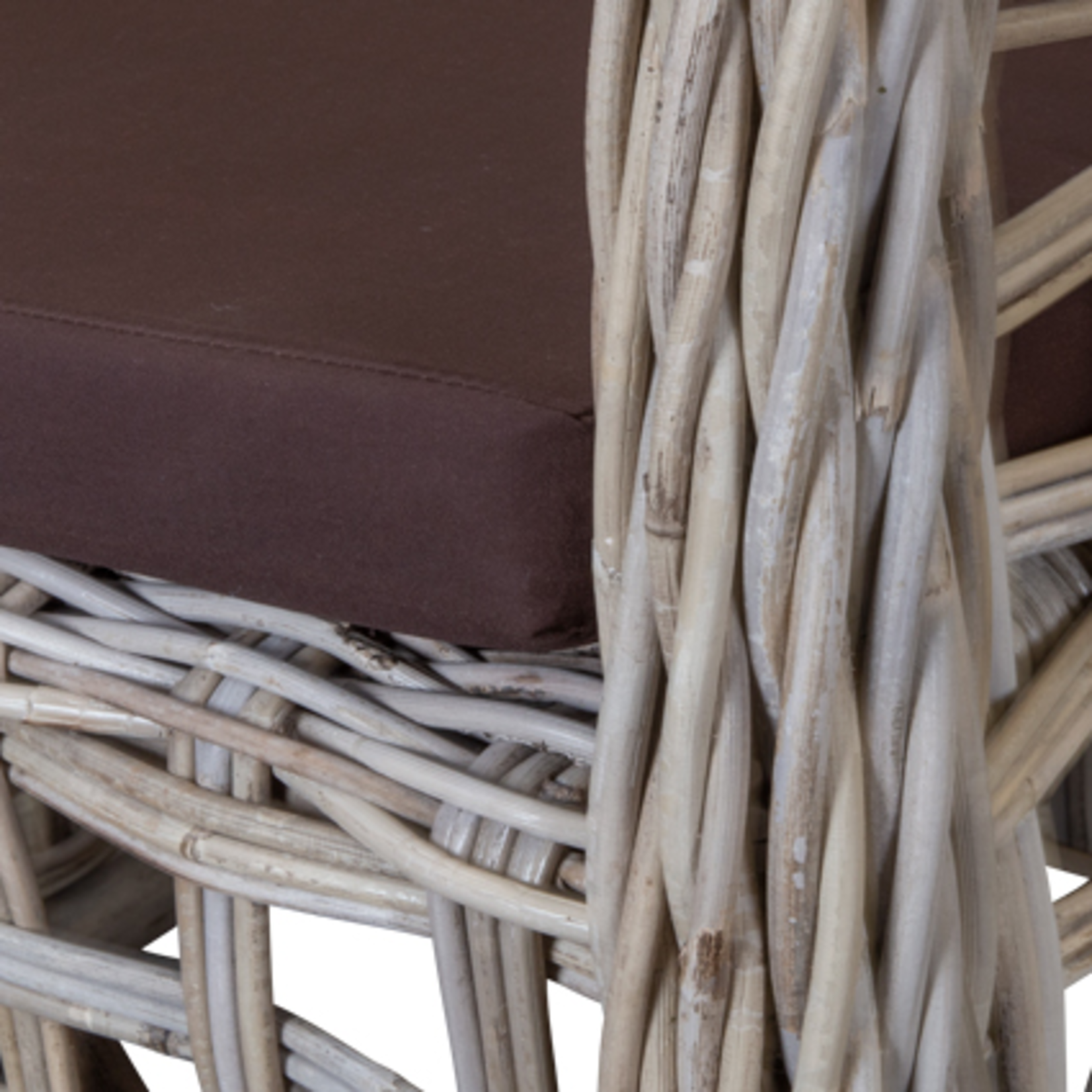 Rattan Stuhl eckig 60x67xH85cm, ohne Kissen