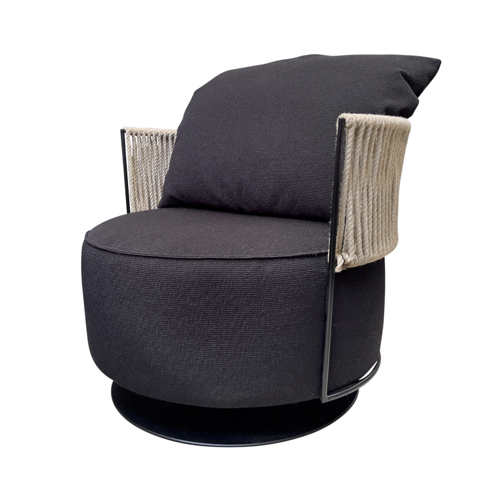 Outdoor Sessel drehbar mit Schaukelfunktion und Armlehne