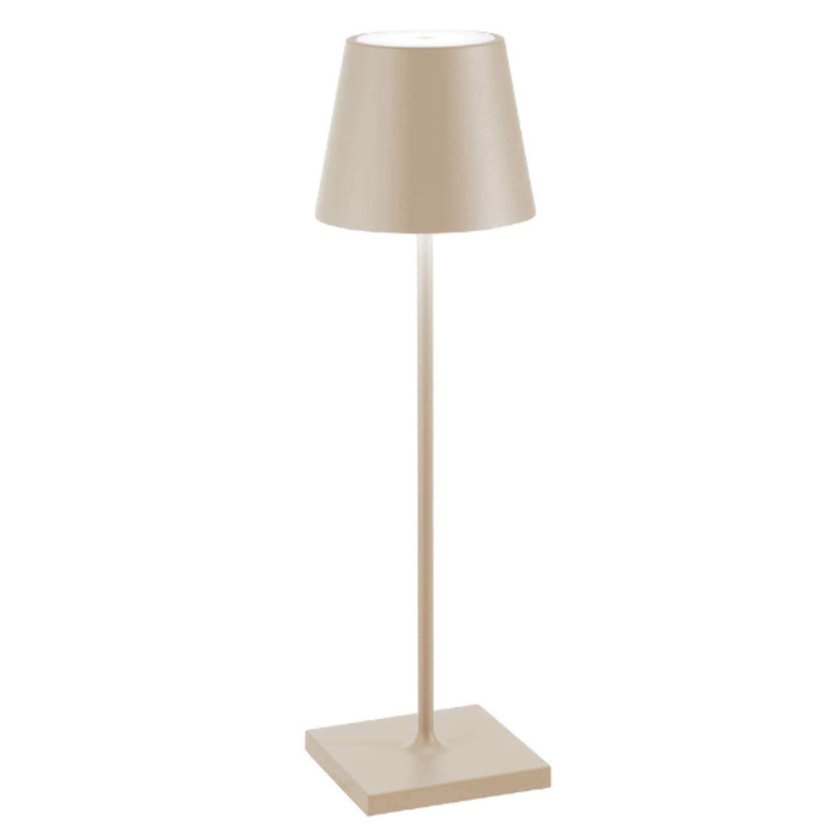 Tischlampe sand D11xH38cm, outdoor