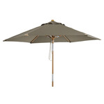Sonnenschirm Toulon 2.5m taupe, mit Flaschenzug und Knickmechanismus Sonnenschirm Toulon 2.5m taupe, mit Flaschenzug und Knickmechanismus