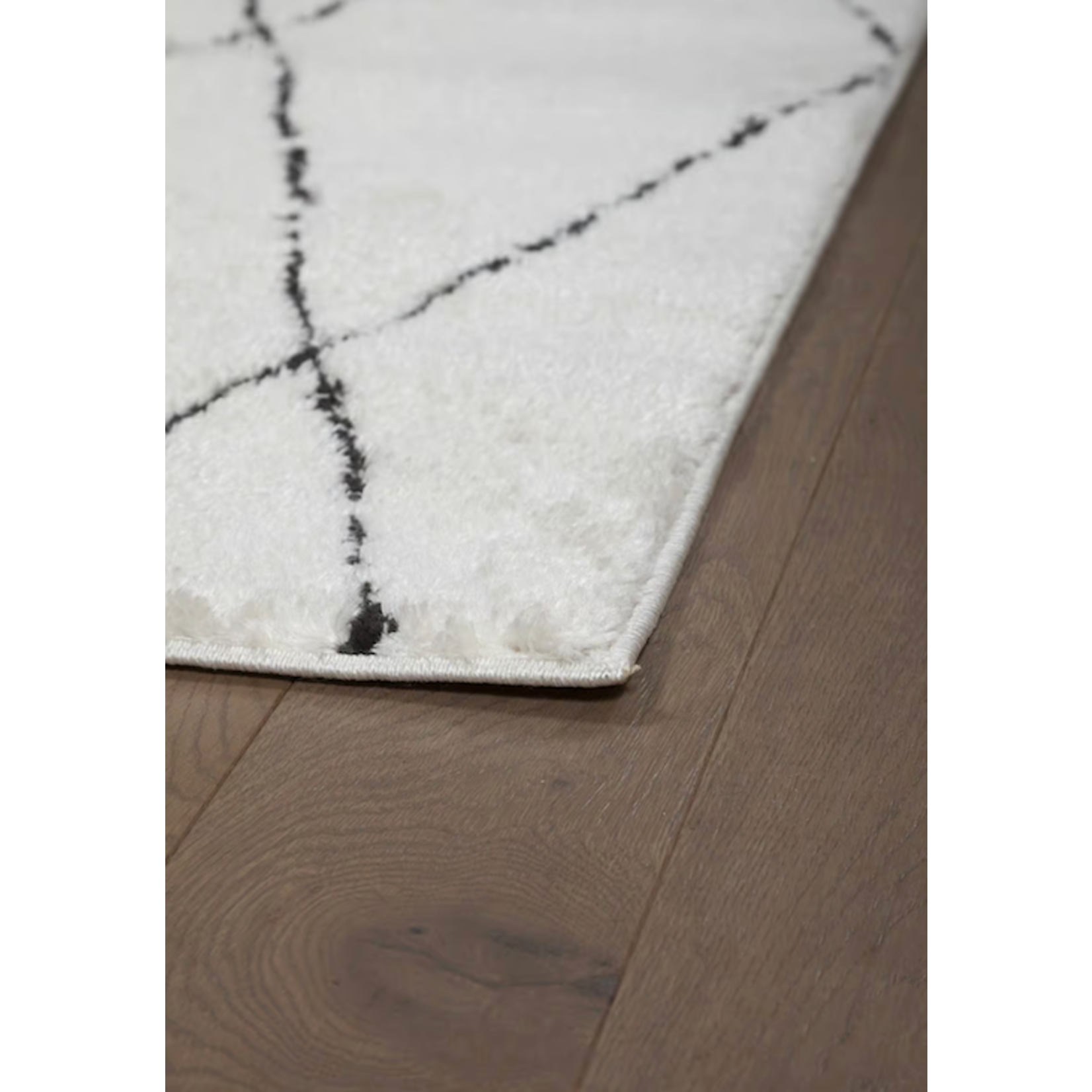 Haarlem Teppich weiss/schwarz 230x160cm