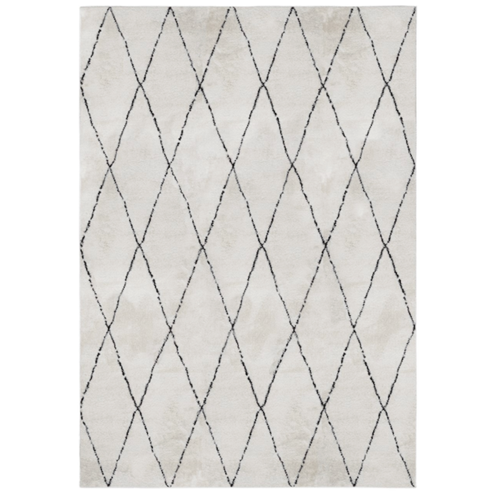 Haarlem Teppich weiss/schwarz 230x160cm