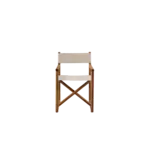 Hashi Armlehnenstuhl, Stoff Jacquard Accardi Beige, 56x50x84cm