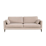 Adam Sofa 3-Sitzer 223x94xH85cm, Füsse: schwarz, Stoff: Viento 02 Kat. D