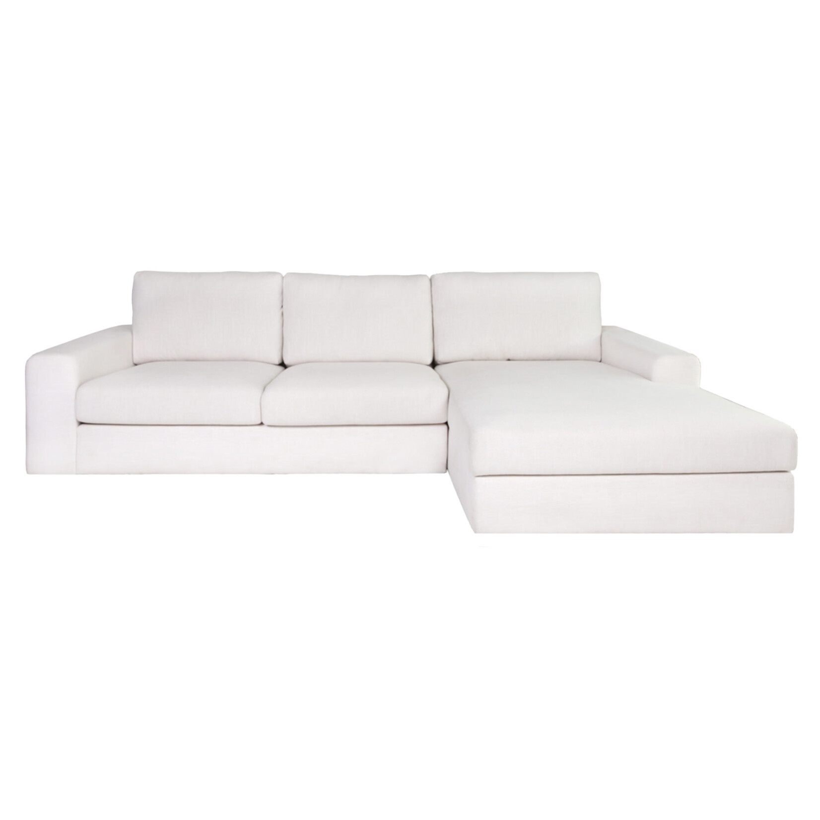 Malibu Sofa 258x170cm, 2-Sitzer mit Chaiselongue, Stoffkat. B