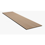 Akustikpaneel - Eiche Klassisch, Filz schwarz, 240x60x2.2cm