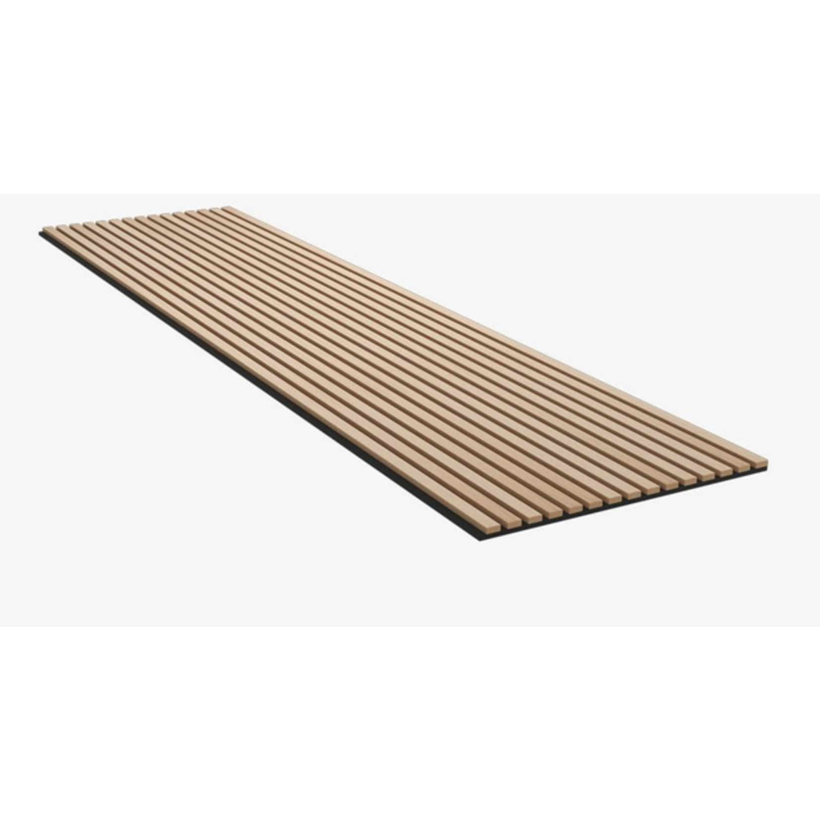 Akustikpaneel - Eiche Klassisch, Filz schwarz, 240x60x2.2cm