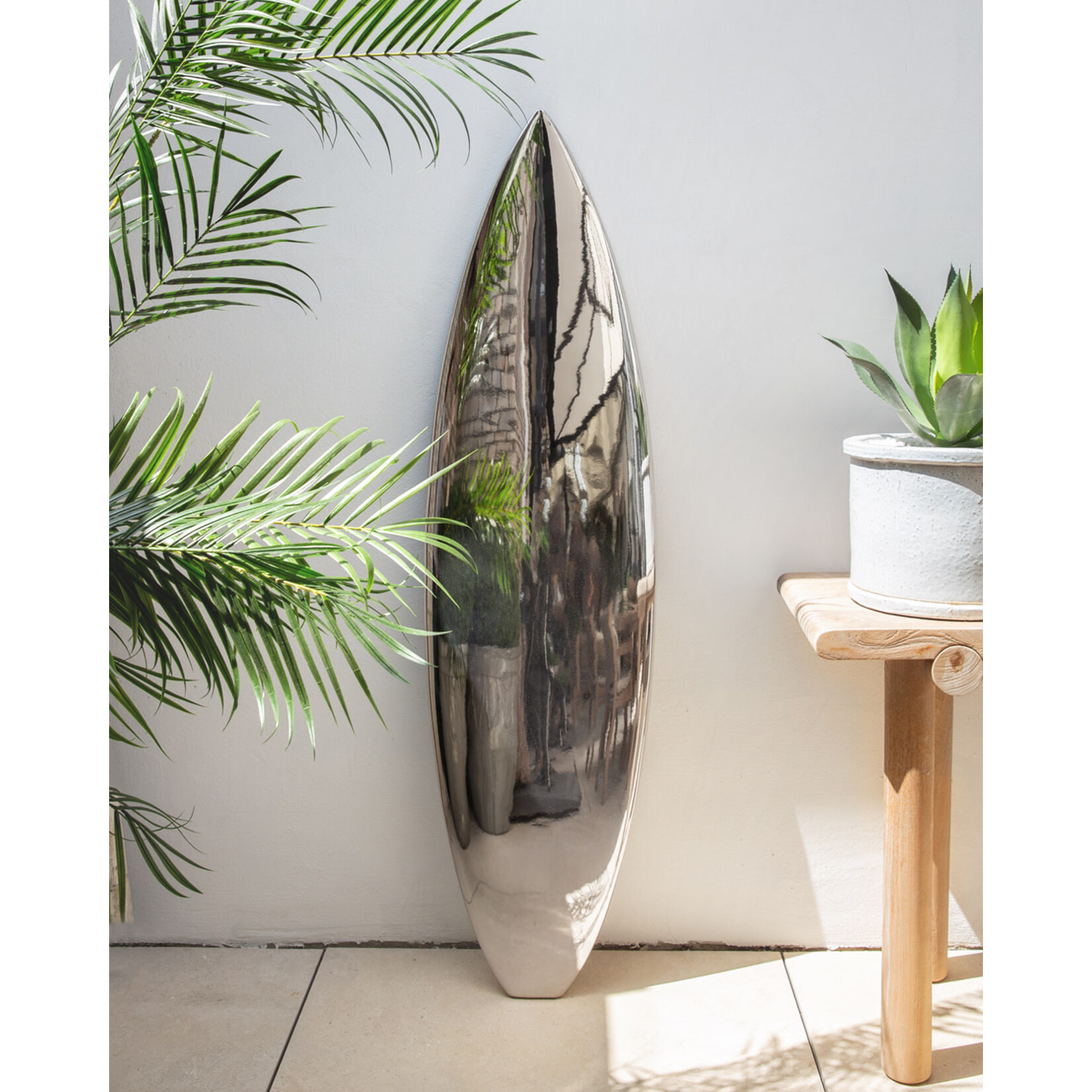 Surfboard, silber, 185x50x6cm