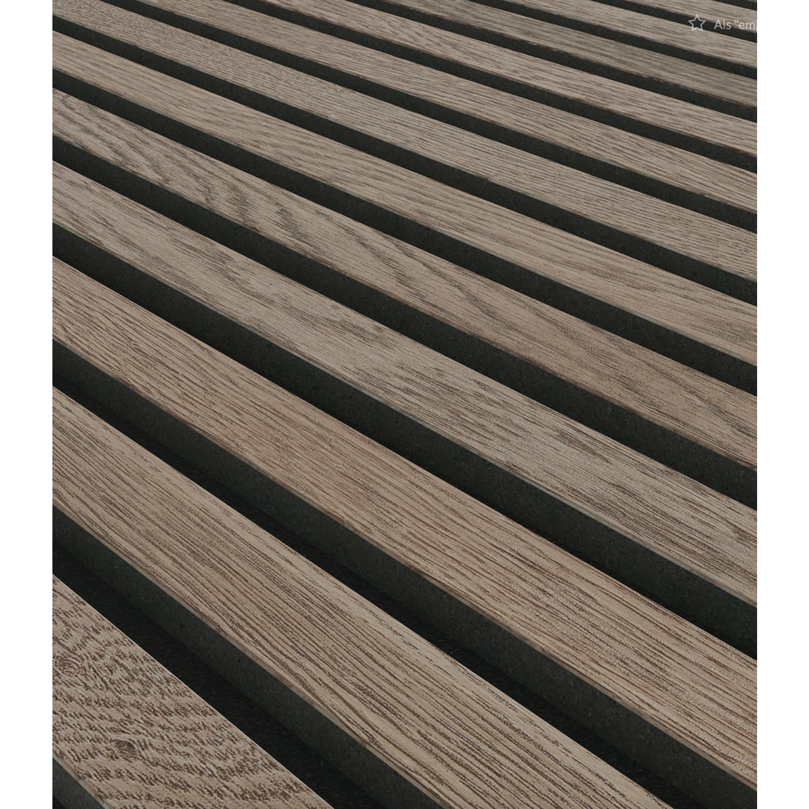 Akustikpaneel - Eiche Rustikal, Grau, 300x60x2.2cm