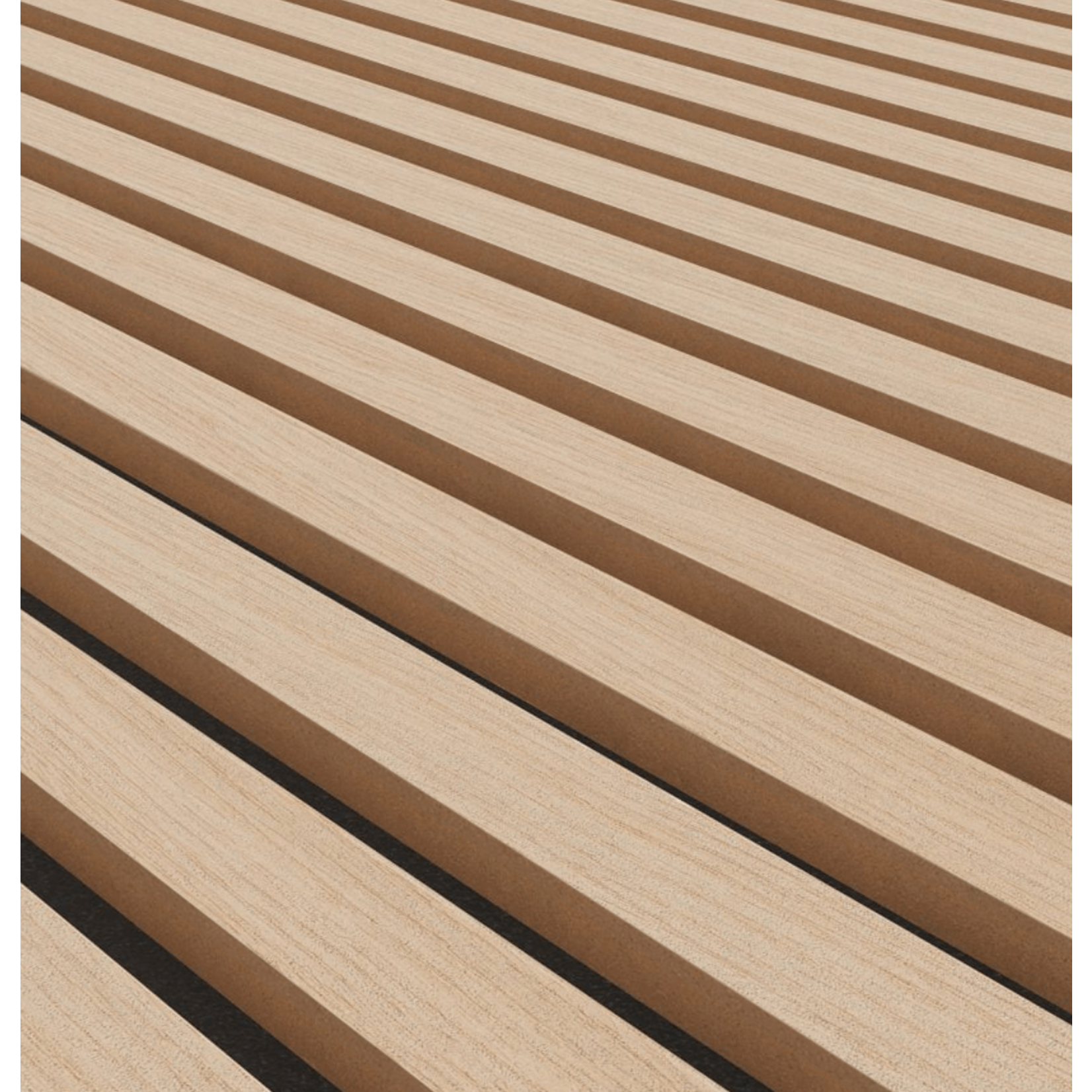 Akustikpaneel - Eiche Klassisch, Filz & MDF schwarz, 240x60x2.2cm