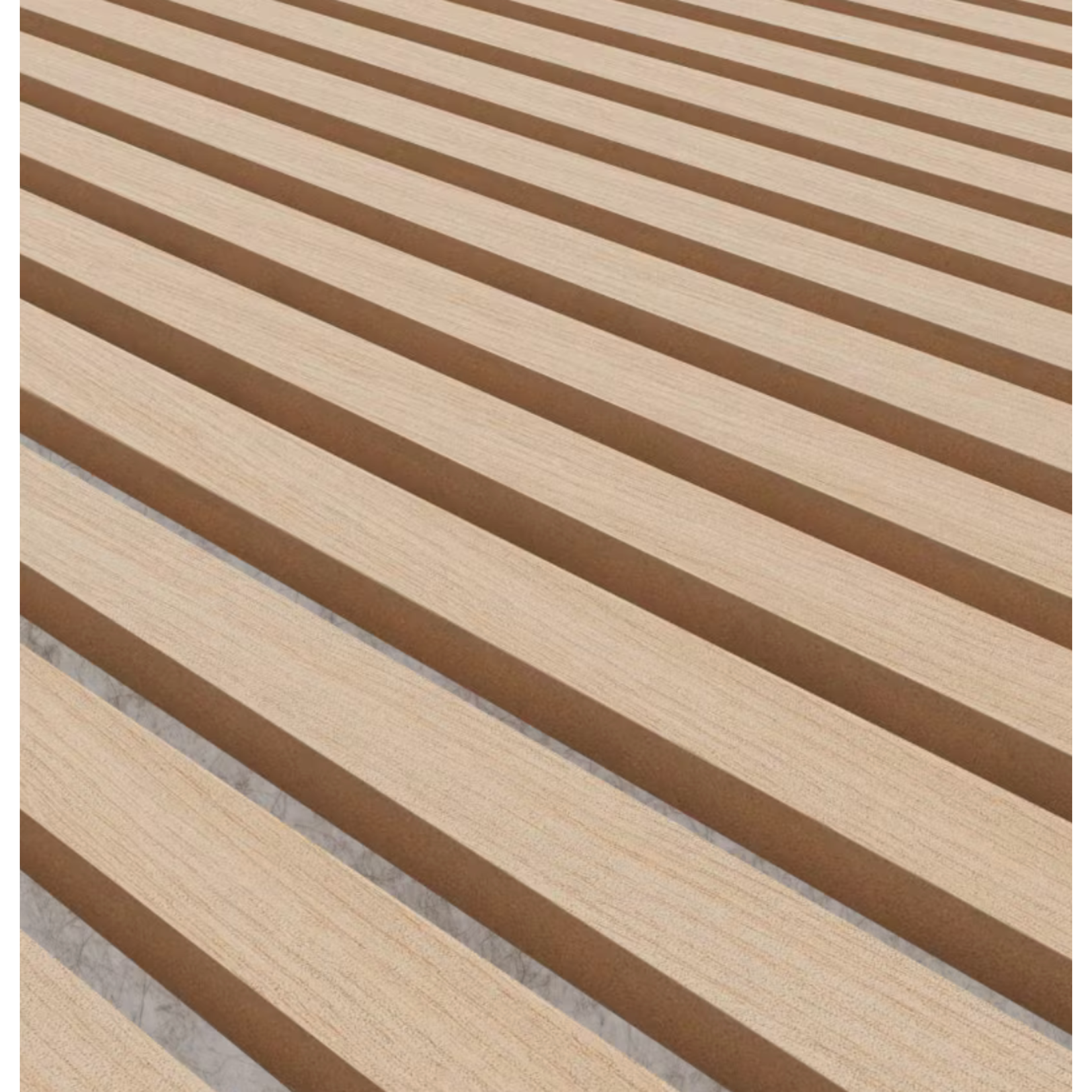 Akustikpaneel - Eiche Klassisch, Filz Beige, 240x60x2.2cm