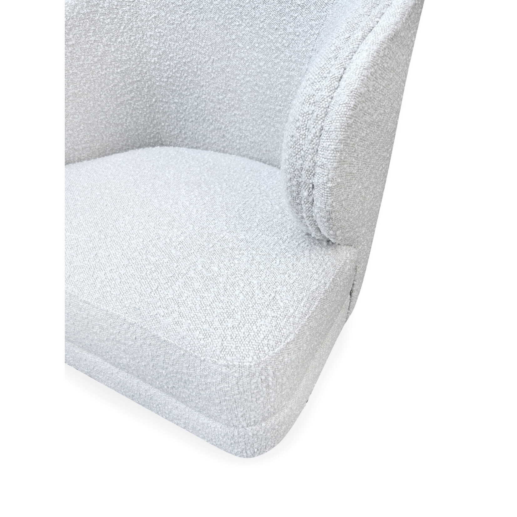 Marietta Sessel mit Drehfuss schwarz 72x81xH81cm, SH45cm, Stoff Ascot Pearl