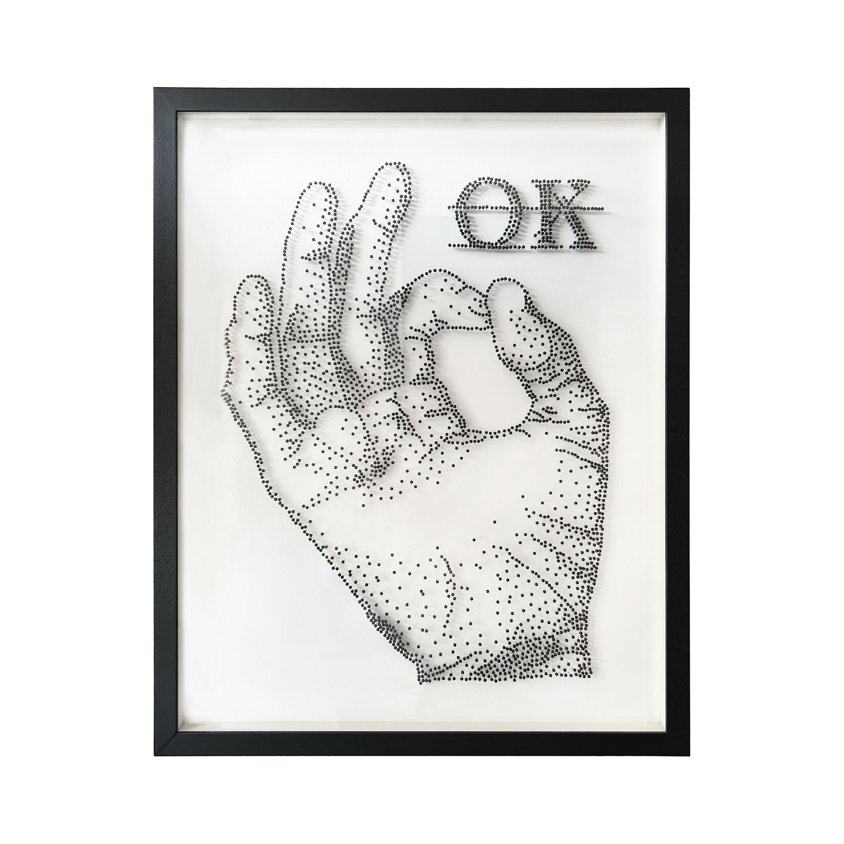 Bild OK 77x62cm Rahmen schwarz