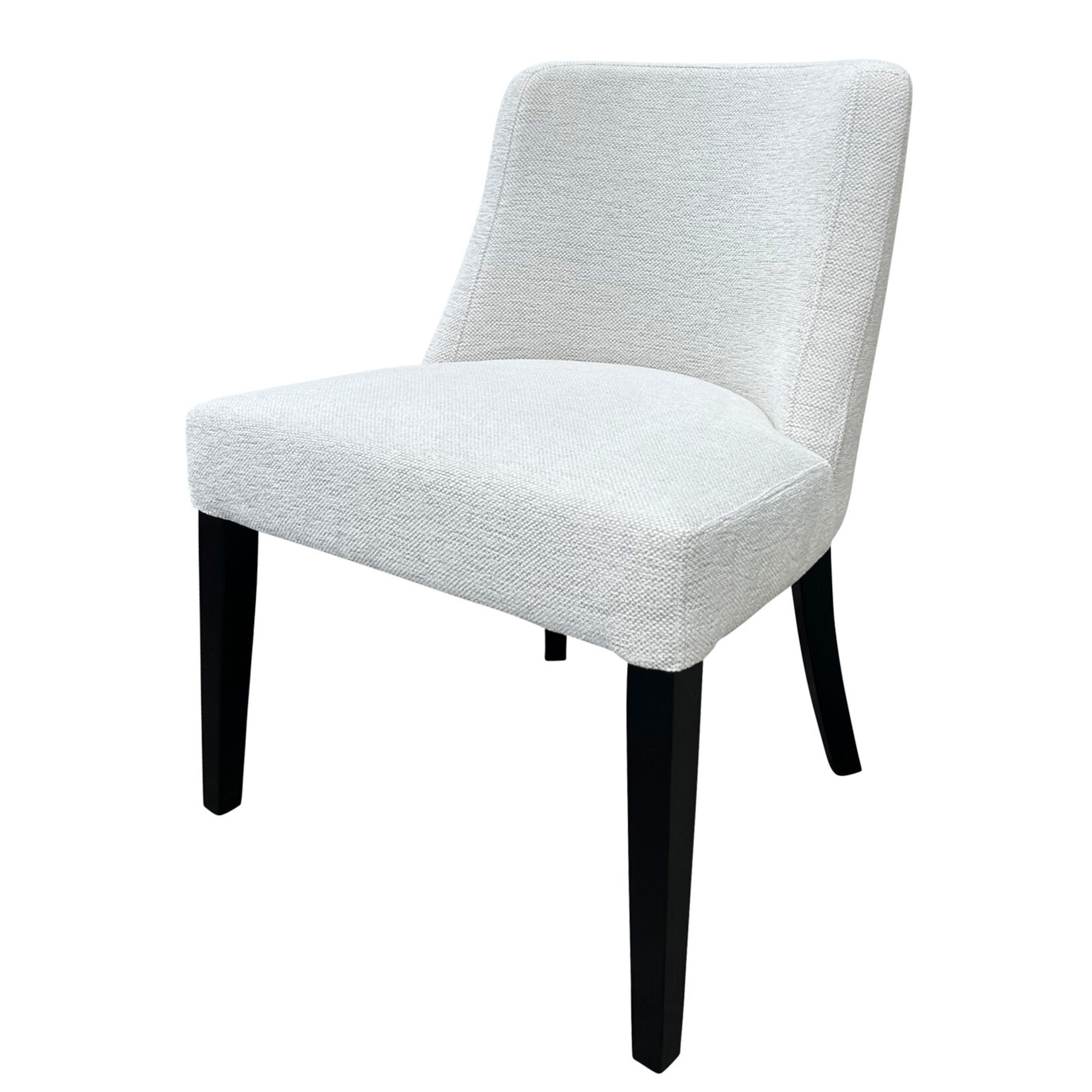 Laurel Stuhl ohne Armlehnen 61x63xH85cm, SH50cm, Beine schwarz, Stoff Lotus Ice