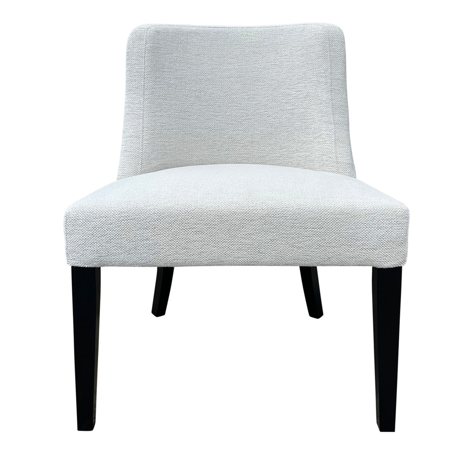Laurel Stuhl ohne Armlehnen 61x63xH85cm, SH50cm, Beine schwarz, Stoff Lotus Ice