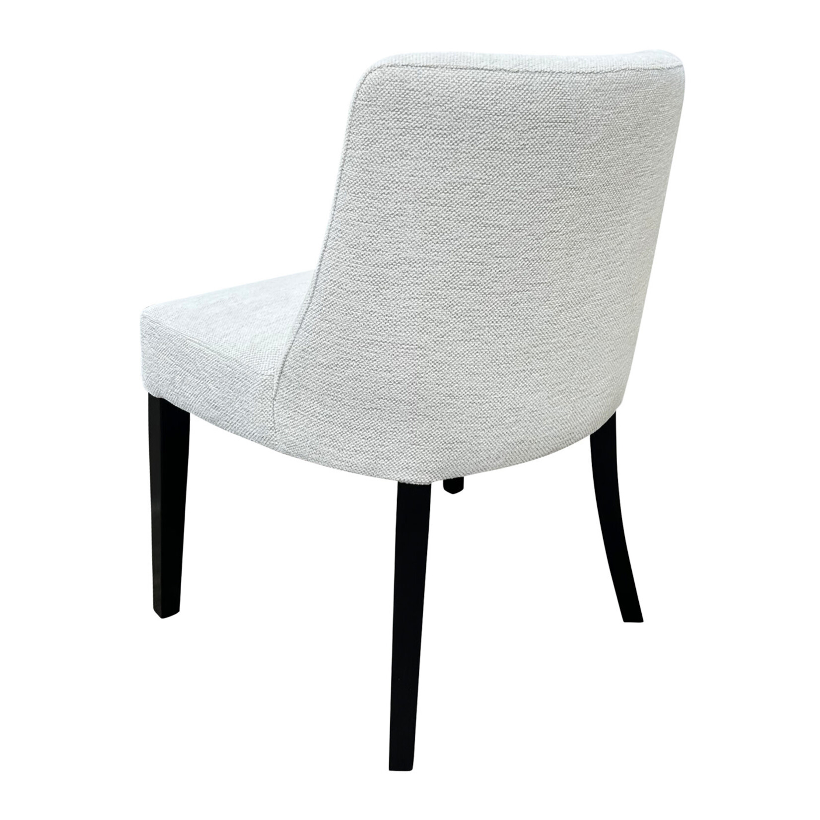 Laurel Stuhl ohne Armlehnen 61x63xH85cm, SH50cm, Beine schwarz, Stoff Lotus Ice