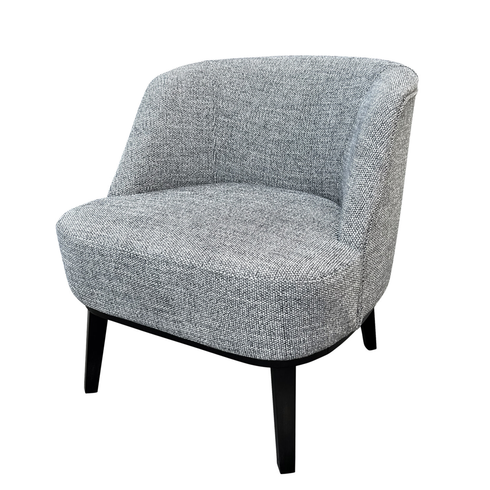 Delray Sessel 70x70xH77cm, SH45cm, Beine schwarz, Stoff Duomo Midnight