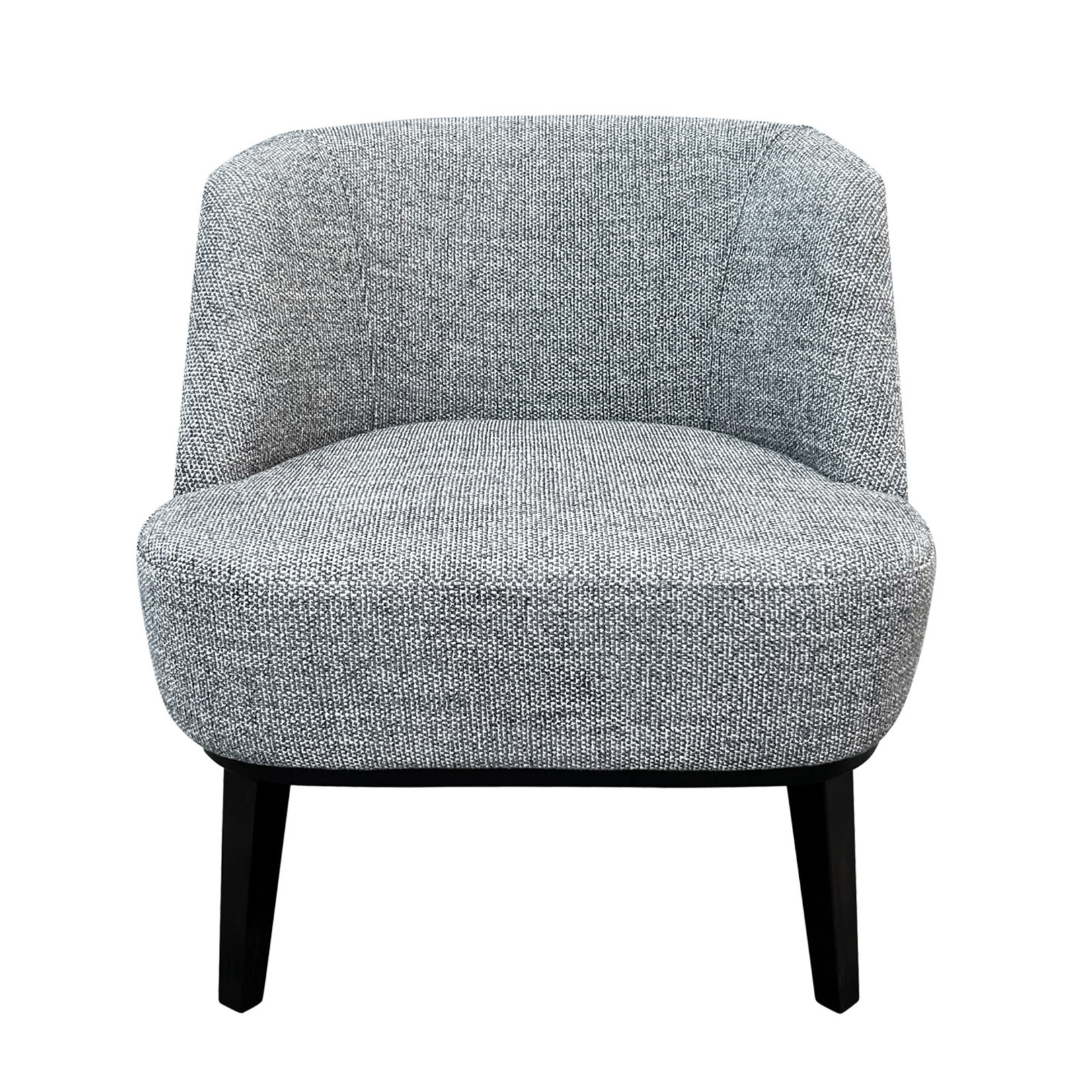 Delray Sessel 70x70xH77cm, SH45cm, Beine schwarz, Stoff Duomo Midnight