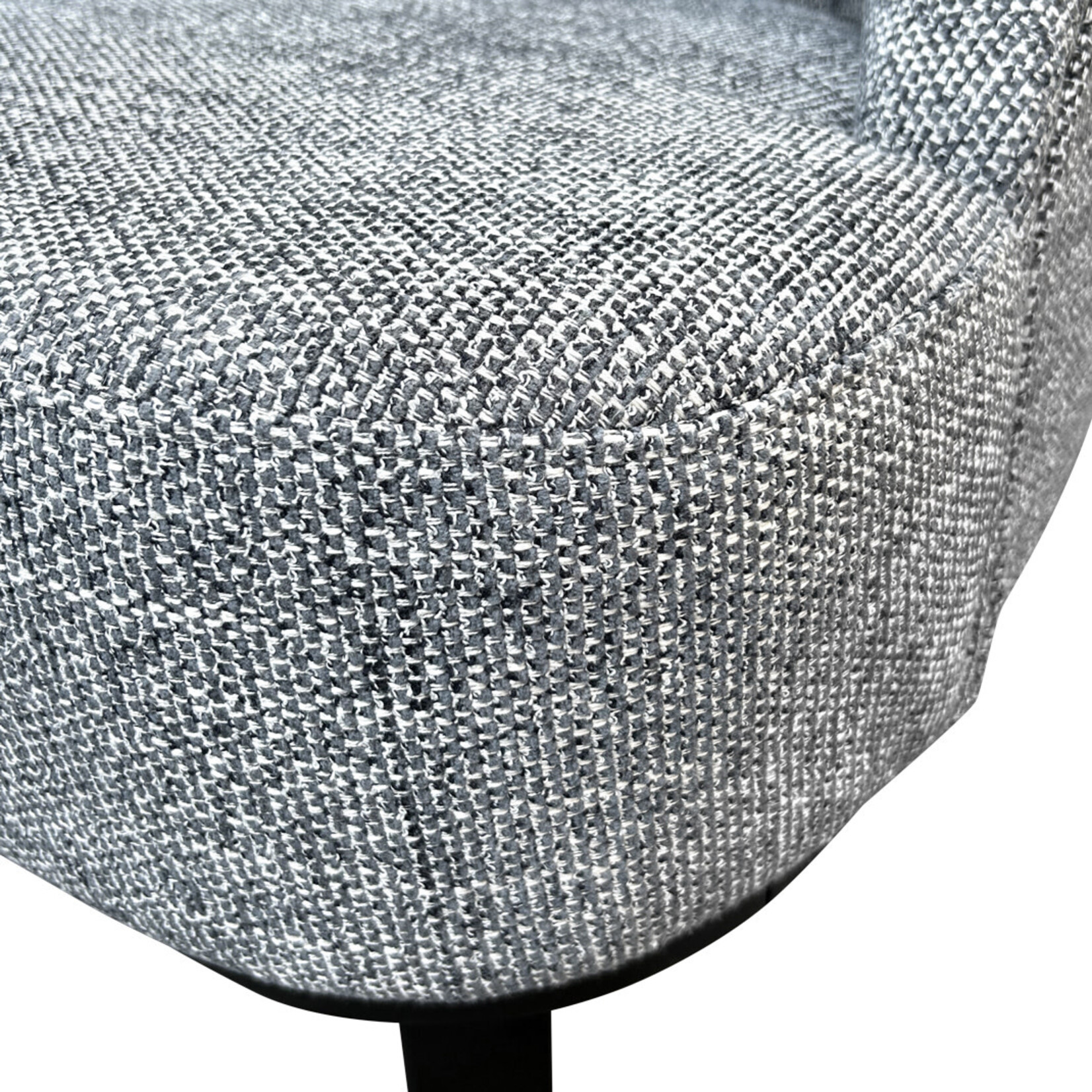 Delray Sessel 70x70xH77cm, SH45cm, Beine schwarz, Stoff Duomo Midnight