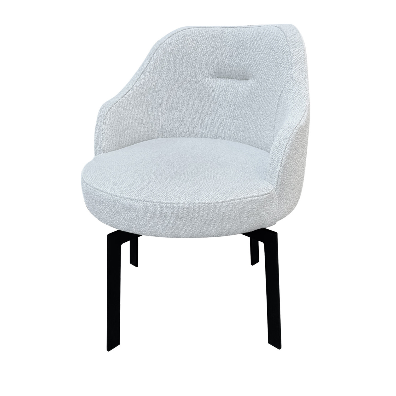 Jasper Stuhl 63x66xH83cm, SH47cm, Beine schwarz, Stoff Tamisa Ice