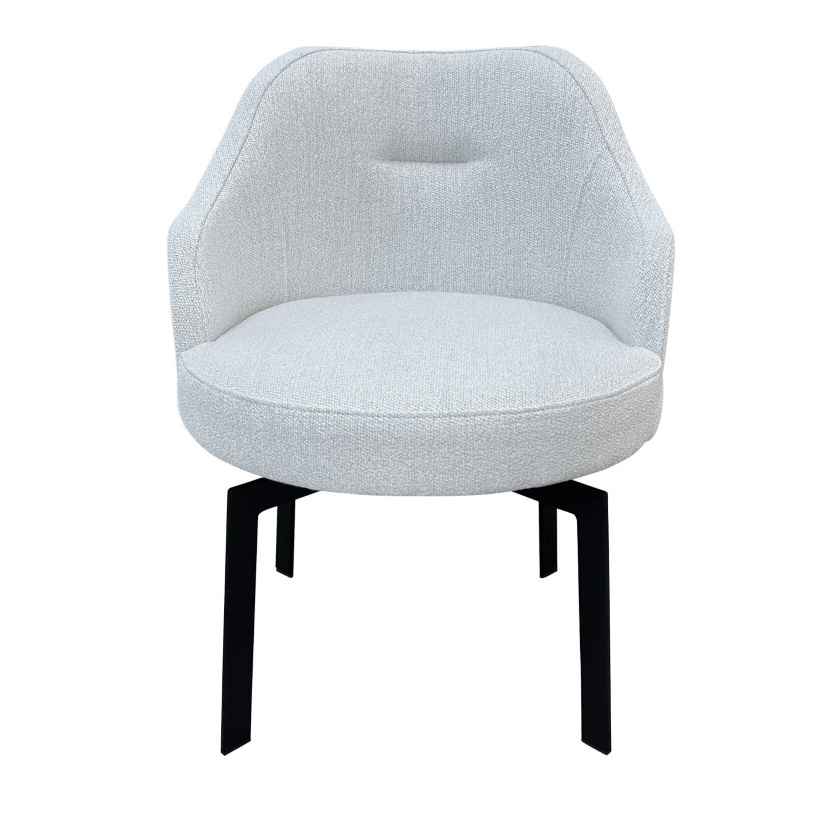 Jasper Stuhl 63x66xH83cm, SH47cm, Beine schwarz, Stoff Tamisa Ice