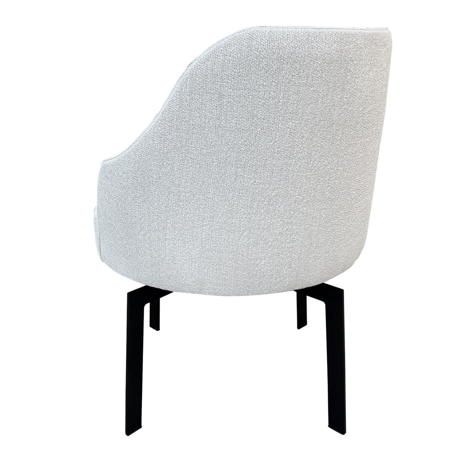 Jasper Stuhl 63x66xH83cm, SH47cm, Beine schwarz, Stoff Tamisa Ice