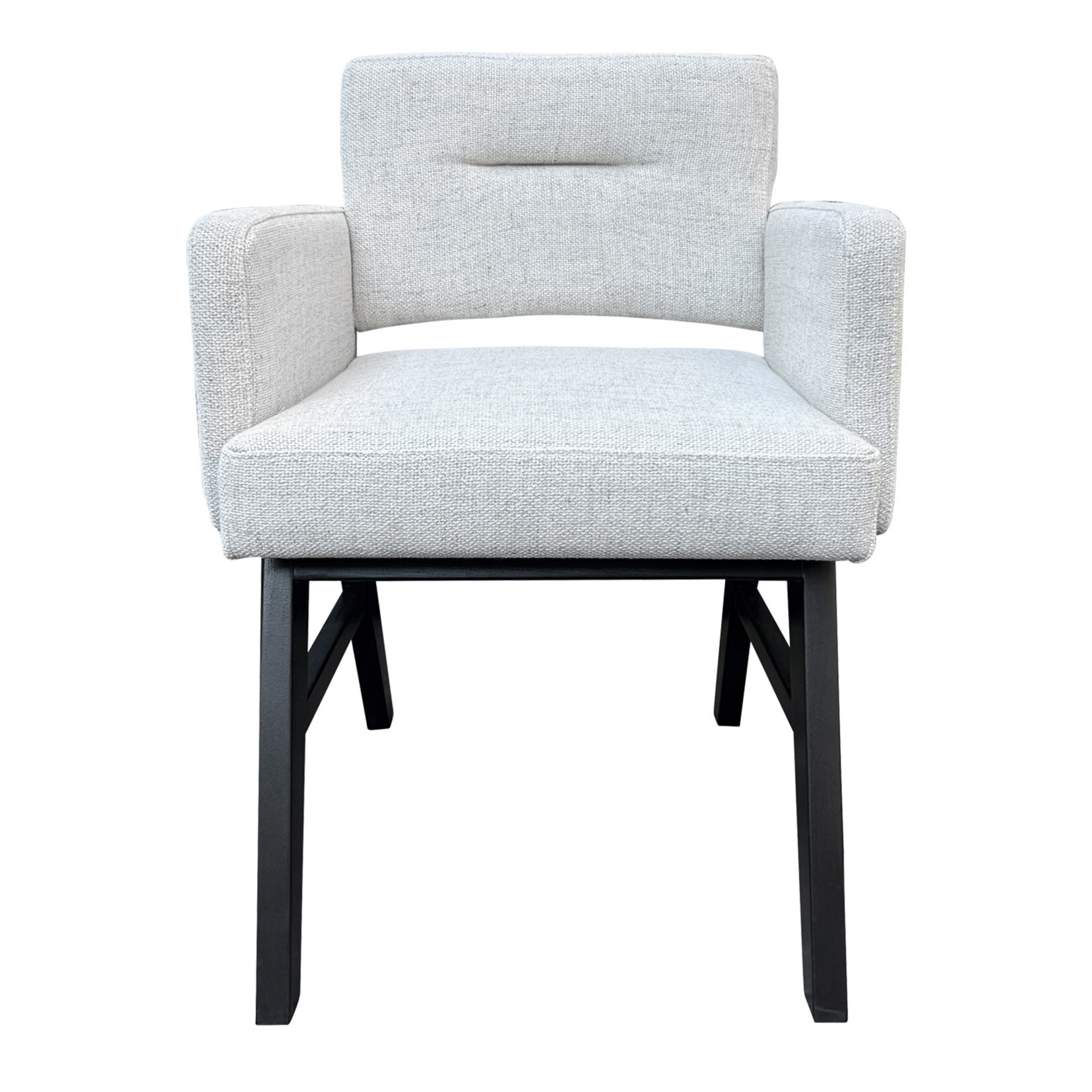 Los Altos Stuhl 60x60xH82cm, SH48cm, Beine schwarz, Stoff Creta Pearl