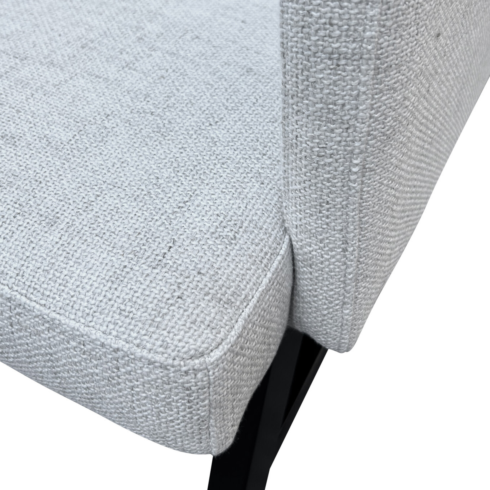 Los Altos Stuhl 60x60xH82cm, SH48cm, Beine schwarz, Stoff Creta Pearl