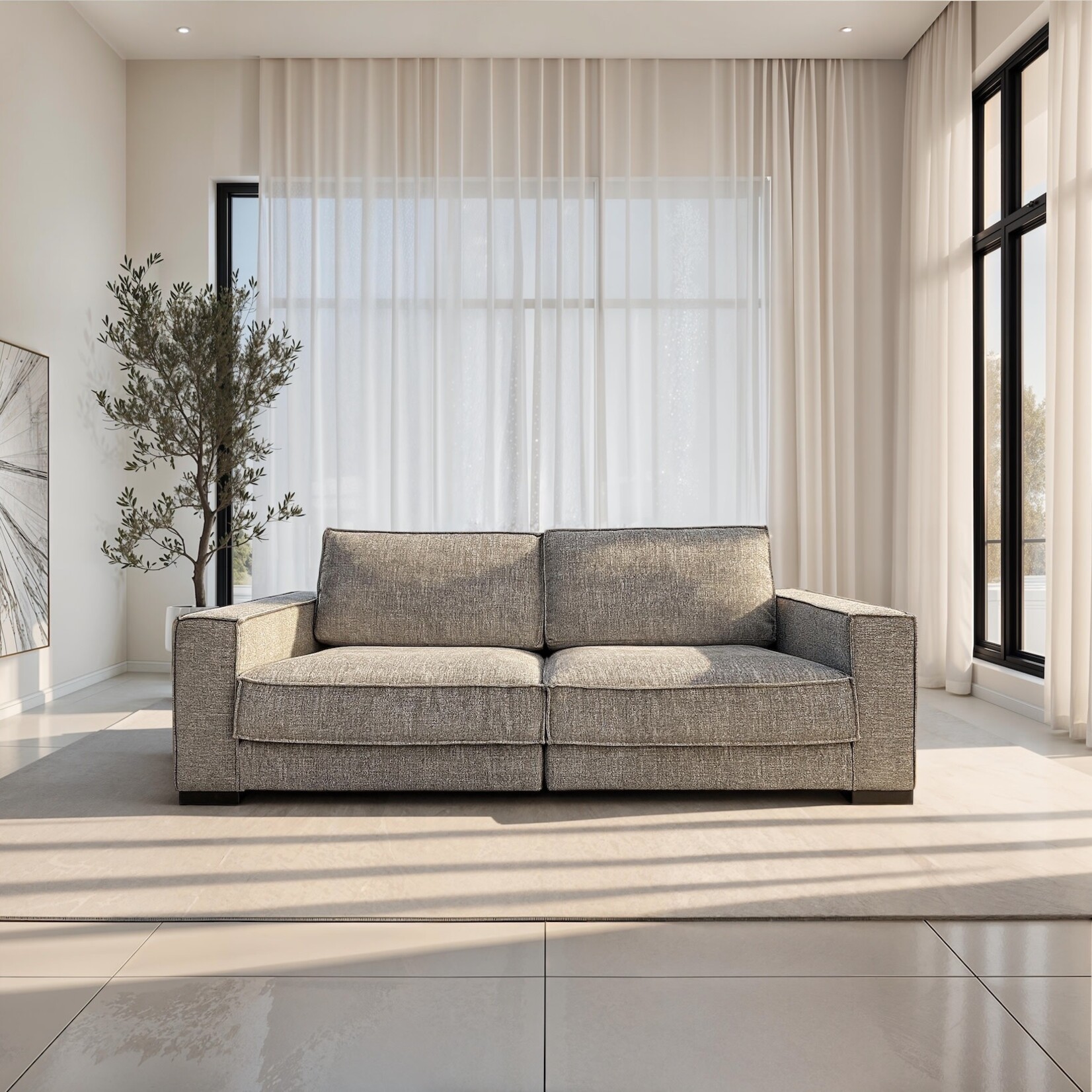 Jones Sofa 228x110x88cm, Stoff: Amaral 790 Cat. C (Showroom)