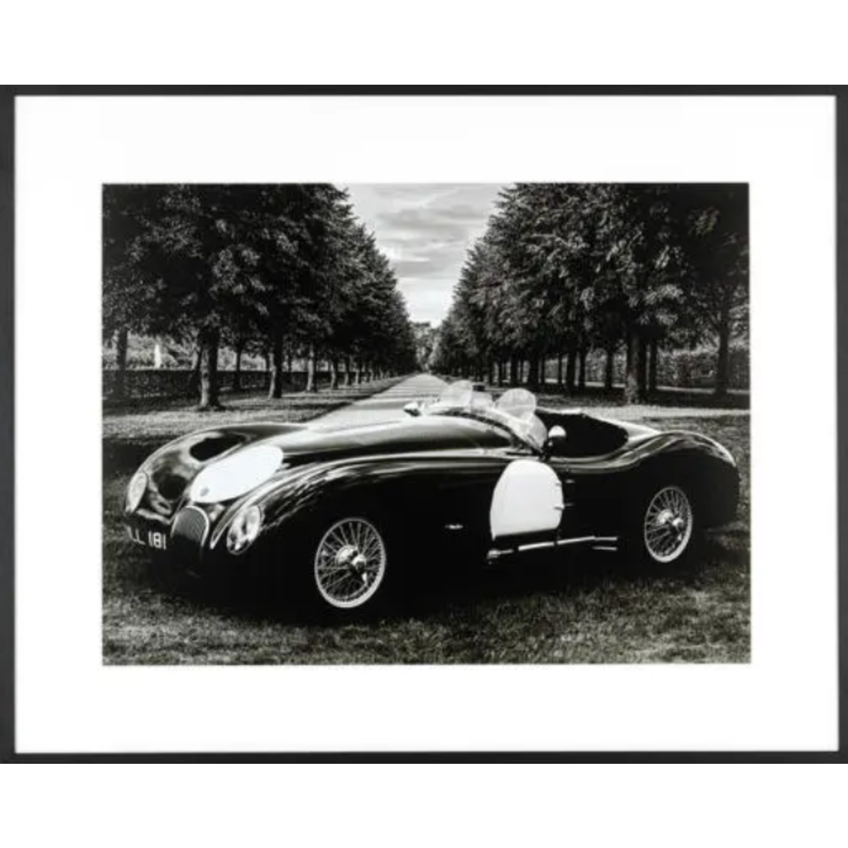 Bild Auto Vintage Roadster 105xH85cm Rahmen schwarz