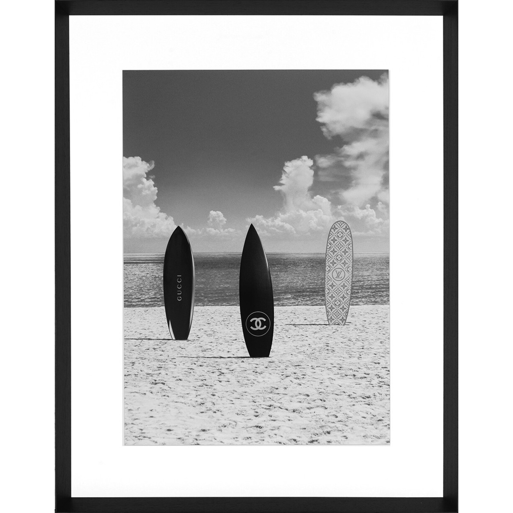 Bild Surfboards 75x95cm, Rahmen schwarz