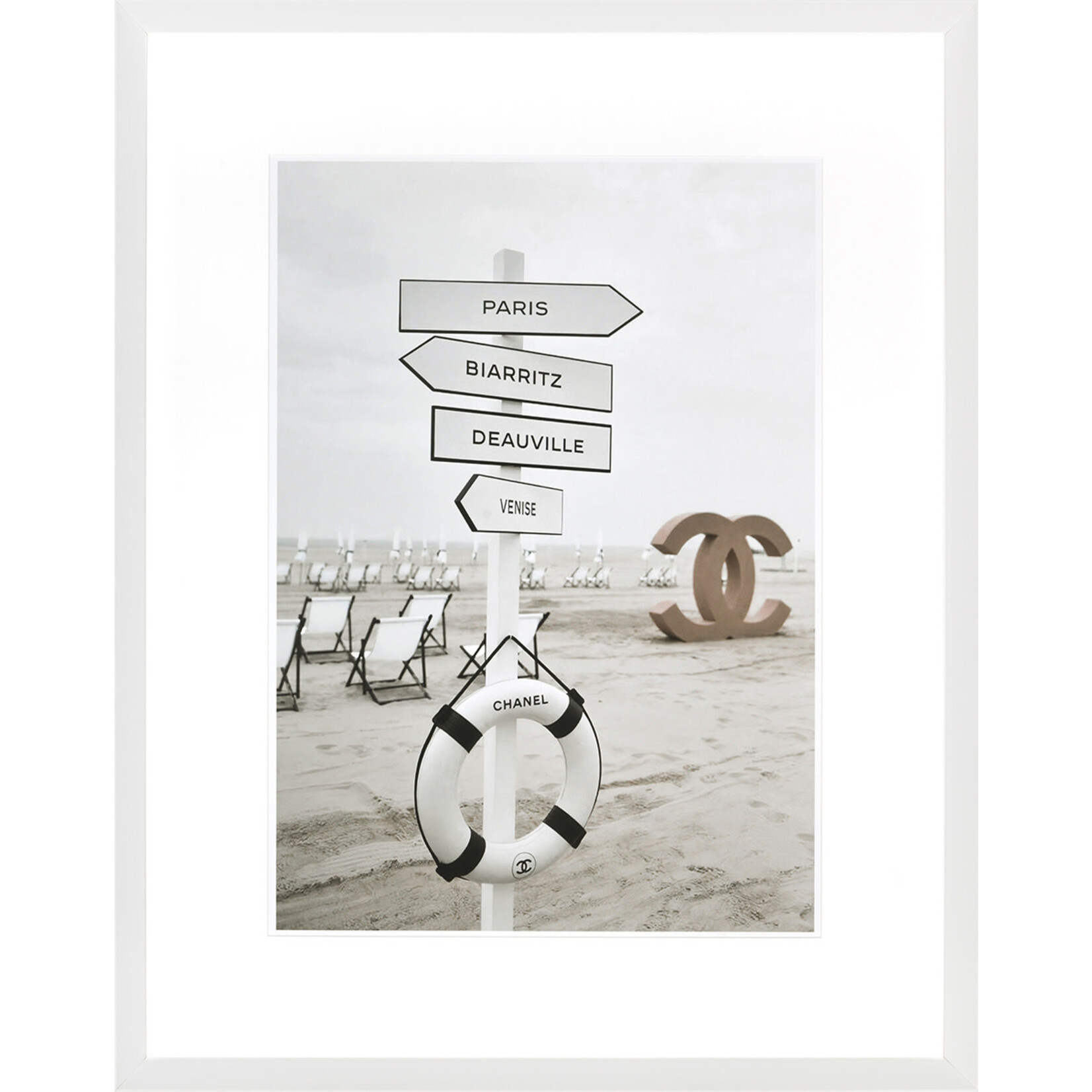 Bild Yacht Club 75x95cm, Rahmen weiss